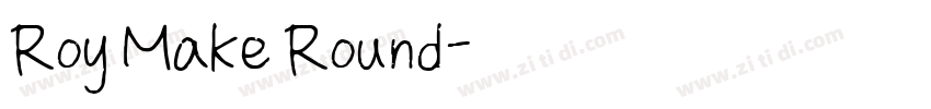 Roy Make Round字体转换